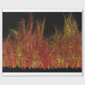 Cadeau flamme fascinante, papier d'emballage (Plat)