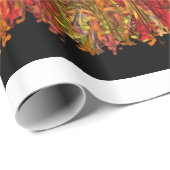 Cadeau flamme fascinante, papier d'emballage (Coin rond)