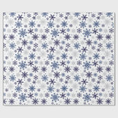 Cadeau Flammes de neige Papier d'enveloppement de Noël (Plat)