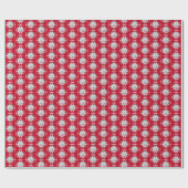 Cadeau Flammes de neige PAPIER EN WRAPPER rouge (Plat)