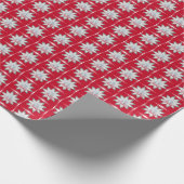 Cadeau Flammes de neige PAPIER EN WRAPPER rouge (Coin)