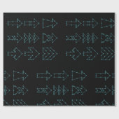 Cadeau Flèches pointillées Enveloppement du papier (Plat)