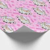 Cadeau Fleece Navidad. Papier d'emballage mouton (Coin)