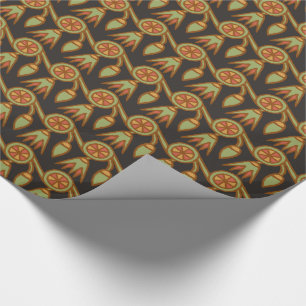 Cadeau Fleur de Lotus égyptienne sur papier d'enveloppeme