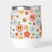 Cadeau Fleur Retro Coloré et Joyeux (Gauche)