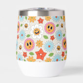 Cadeau Fleur Retro Coloré et Joyeux (Avant)