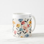 Cadeau fleur sauvage Floral Coffee Mug (Devant droit)