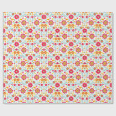 Cadeau Fleurs d'art folklorique Envelopper le papier (Plat)