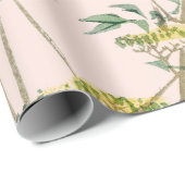 Cadeau FLEURS DE BOUTEILLE JAPONAISES Wrapper Papier (Coin rond)