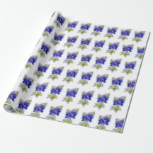 Fleurs de Lupin du Texas, Papier d'emballage