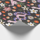 Cadeau Fleurs et serpents papier d'enveloppement (Coin)