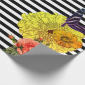 Cadeau FLEURS GRAND papier ROSE (Coin)