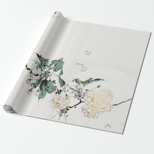 Cadeau FLEURS JAPONAISES Envelopper le papier (Déroulé)