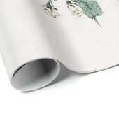 Cadeau FLEURS JAPONAISES Envelopper le papier (Coin rond)