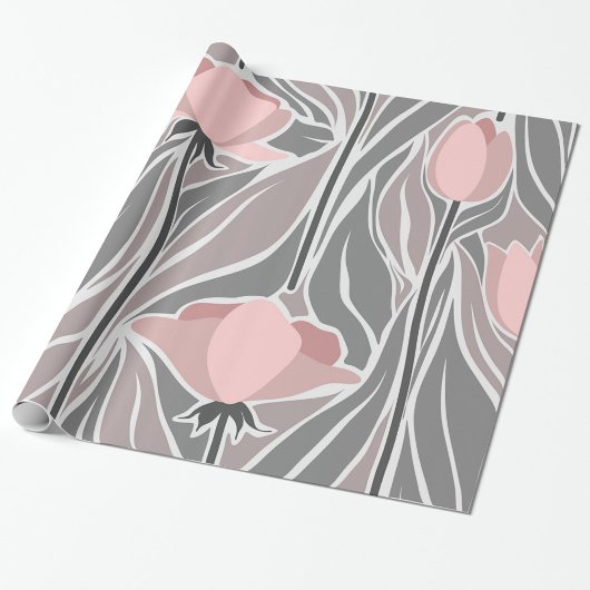 Cadeau Fleurs papier Motif Abstrait