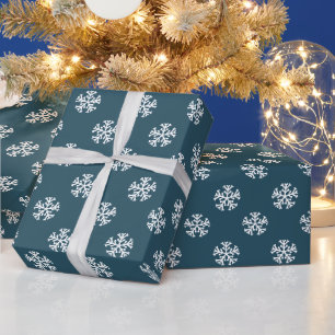 Cadeau Flocons de neige élégants   Papier d'emballage de 