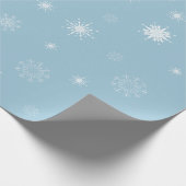 Cadeau Flocons de neige sur le papier d'emballage (Coin)