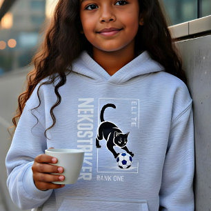 Cadeau Foot Chat Noir – Logo d'un Joueur Élite