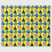 Cadeau Formes colorées enveloppant papier (Plat)