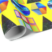 Cadeau Formes colorées enveloppant papier (Coin rond)