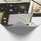 Cadeau formes géométriques de noël enveloppant papier (Coin)