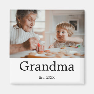 Cadeau Foto Oma Opgericht Magneet