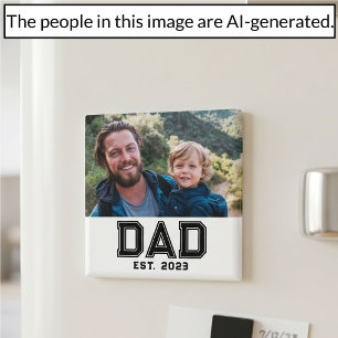 Cadeau Foto van Vader Oprichting Magneet