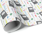 Cadeau Fournitures d'écriture - Papier d'emballage de sér (Coin rond)