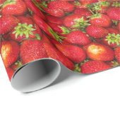 Cadeau Fraises tout au long de l'année Papier à enveloppe (Coin rond)