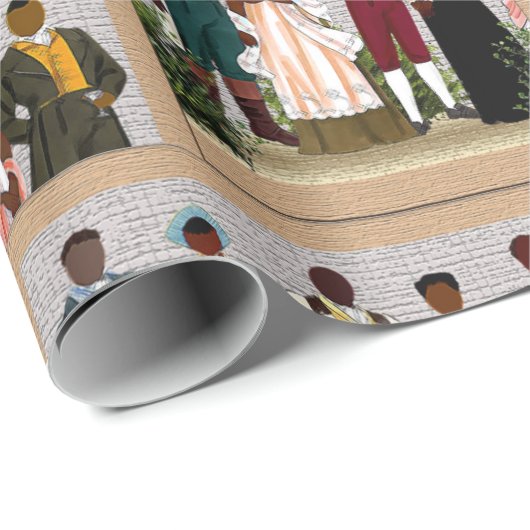 Cadeau Freedom Rings 1712 • Papier d'emballage Afrocentri (Coin rond)