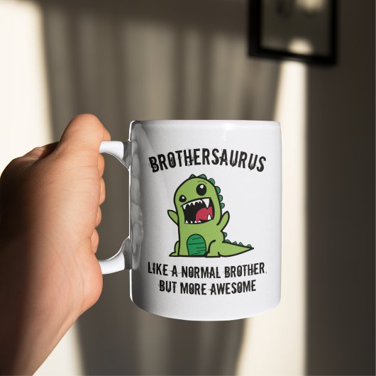 Cadeau Frère, Mug Frère, Frèresaurus Dinosaure