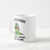 Cadeau Frère, Mug Frère, Frèresaurus Dinosaure (Devant gauche)