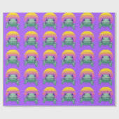 Cadeau FROG drôle Papier à envelopper (Plat)
