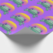 Cadeau FROG drôle Papier à envelopper (Coin)
