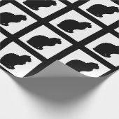 Cadeau Frontières noires de papier d'emballage de (Coin)