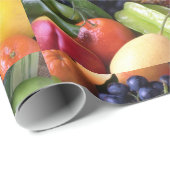 Cadeau Fruits et papier d'emballage Légume (Coin rond)