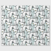 Cadeau FU cat drôle de gestes à main rude Papier d'envelo (Plat)