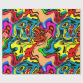 Cadeau Fun Crazy Colors Enveloppement Papier (Plat)