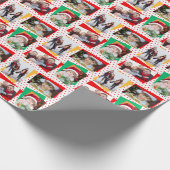 Cadeau Fun Family Photo Noël Papier Modèle (Coin)