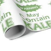 Cadeau Funny Kale thème Dire le papier à envelopper (Coin rond)