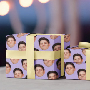 Cadeau Funny Pet Visage Photo Lavender Papier d'enveloppe