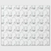 Cadeau G est pour le papier d'emballage de chèvre (Plat)