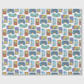 Cadeau Gamer sur papier d'emballage (Plat)