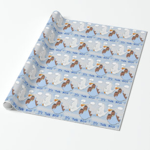 Cadeau Garçons jumeaux - papier d'emballage de baby