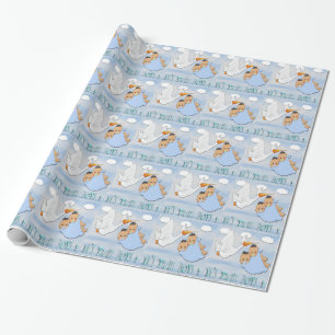 Cadeau Garçons jumeaux - papier d'emballage de baby