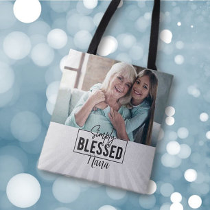 Cadeau! Gepersonaliseerd "eenvoudig gezegend" gelo Draagtas