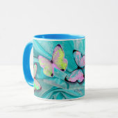 Cadeau Girly ! La tasse de papillon, ajoutent le (Devant gauche)