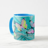 Cadeau Girly ! La tasse de papillon, ajoutent le (Devant gauche)