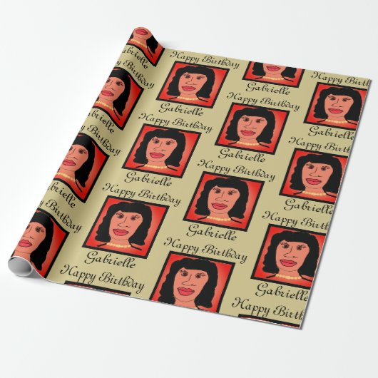 Cadeau Glam Pearls Avatar papier d'enveloppement d'annive (Déroulé)