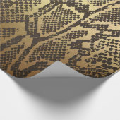 Cadeau Glam Python Snake Skin Golden brillant papier d'en (Coin)